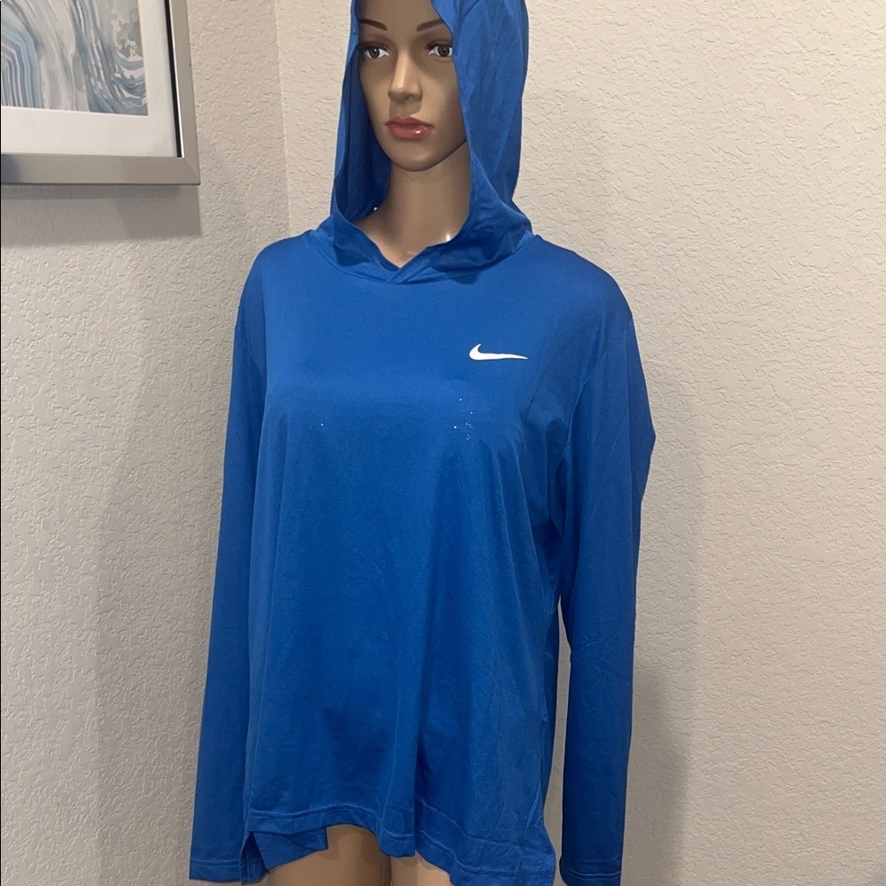 NWT Nike Royal Blue Pullover with White Swoosh